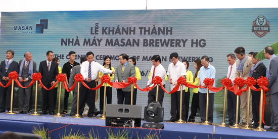 Masan khánh thành nhà máy bia 1.600 tỷ đồng tại Hậu Giang
